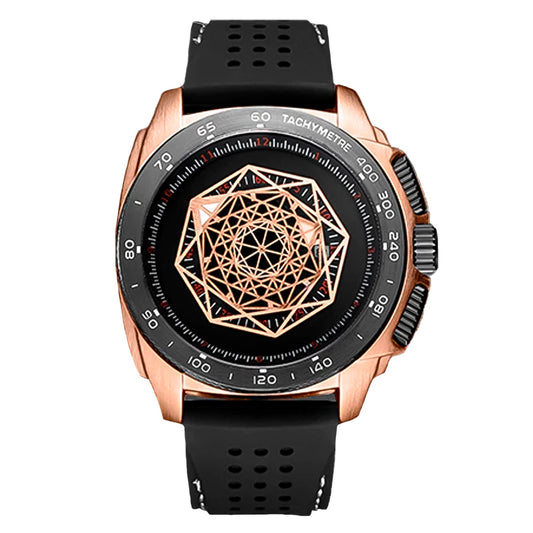 RELOJ RUIMAS -NEGRO DORADO | SKU: RUI-10