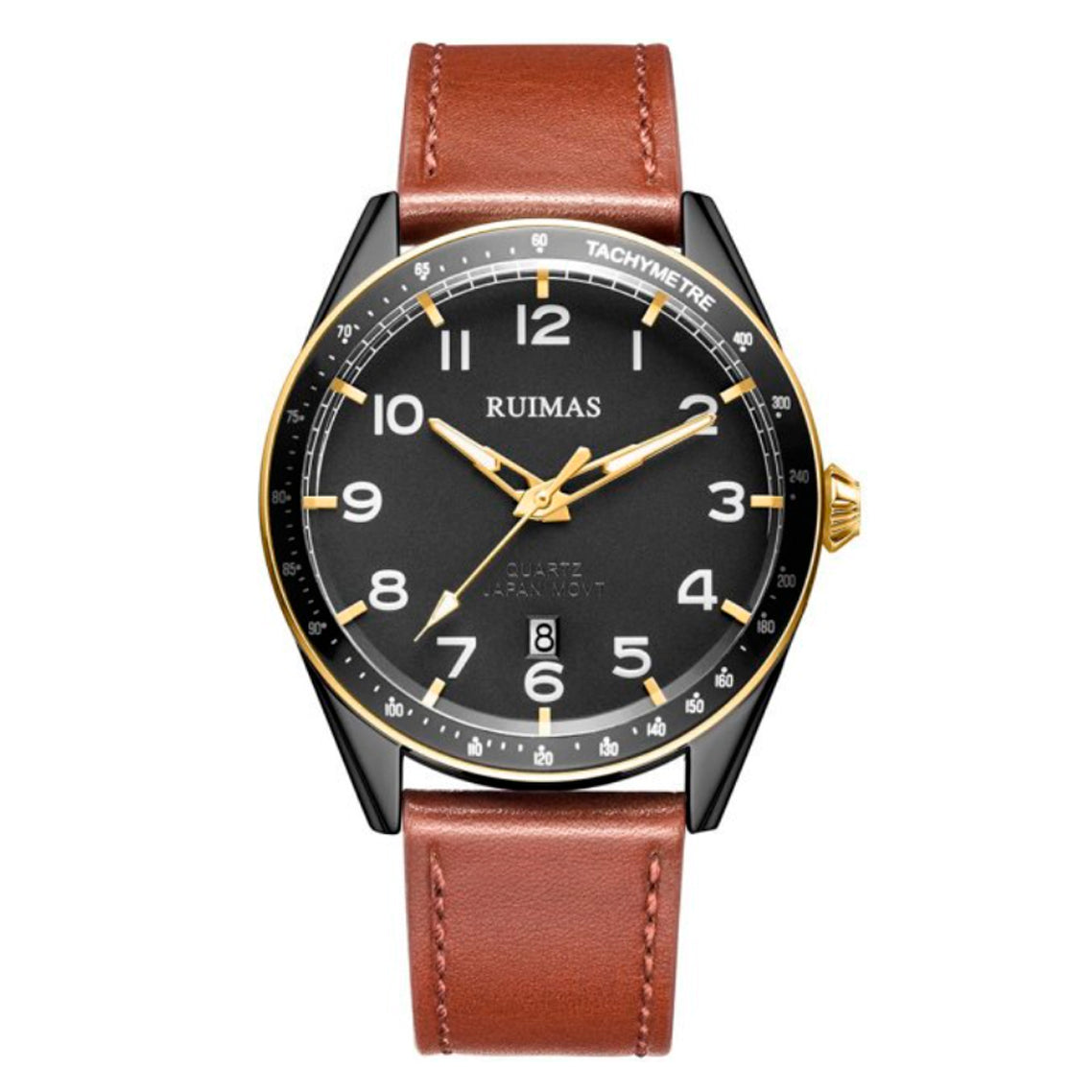 RELOJ RUIMAS MARRÓN CLÁSICO Y DORADO | SKU: RUI-6