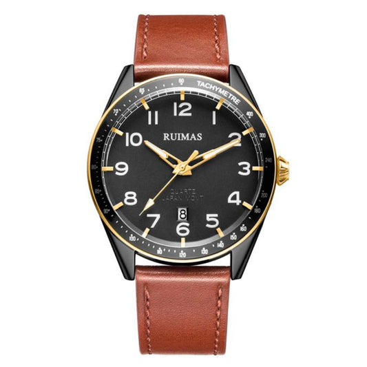 RELOJ RUIMAS MARRÓN CLÁSICO Y DORADO | SKU: RUI-6