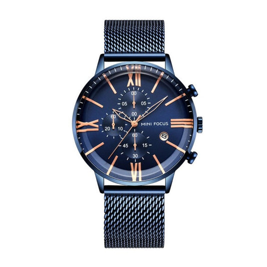 RELOJ MINIFOCUS - AZUL ACERO | SKU: MIN-11