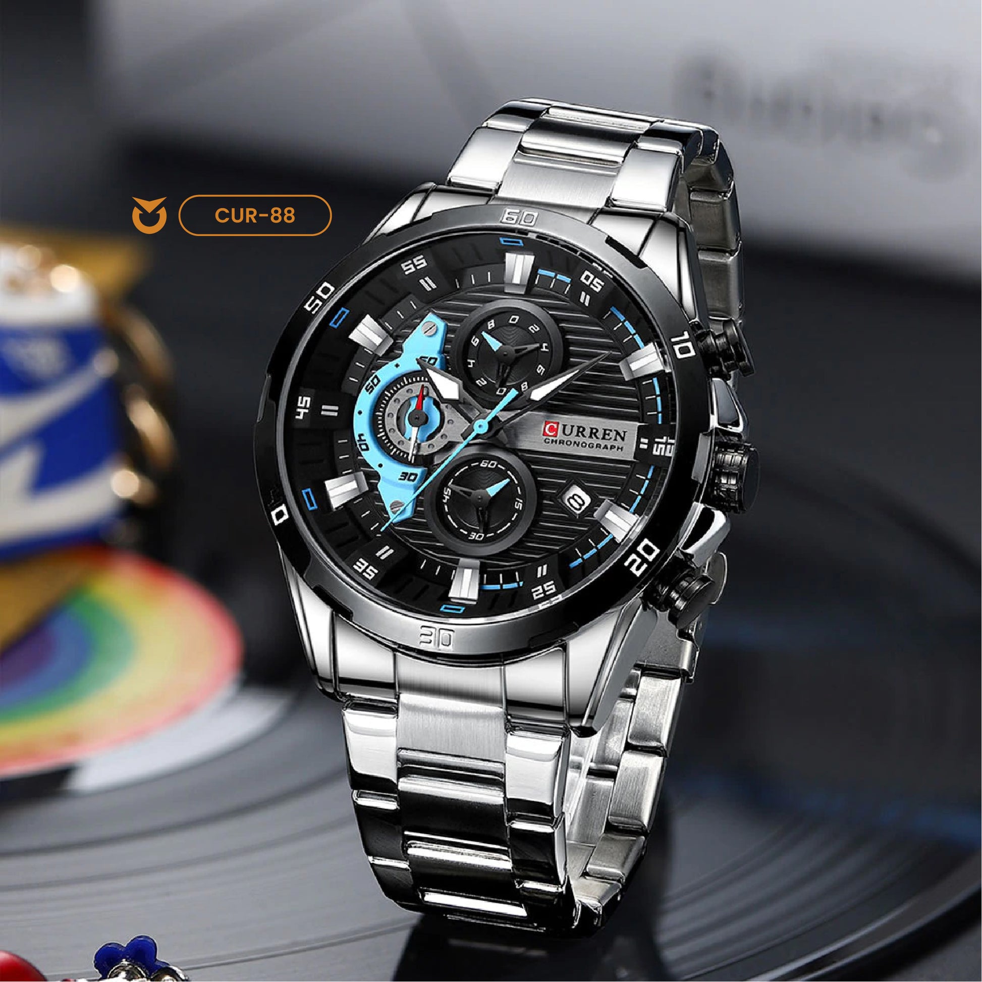 Reloj_Curren-Original-Plata-8402 - Para caballeros - plata - elegante