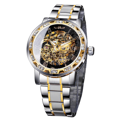 Reloj forsining original automatico tm-340 plateado Para hombres - elegante