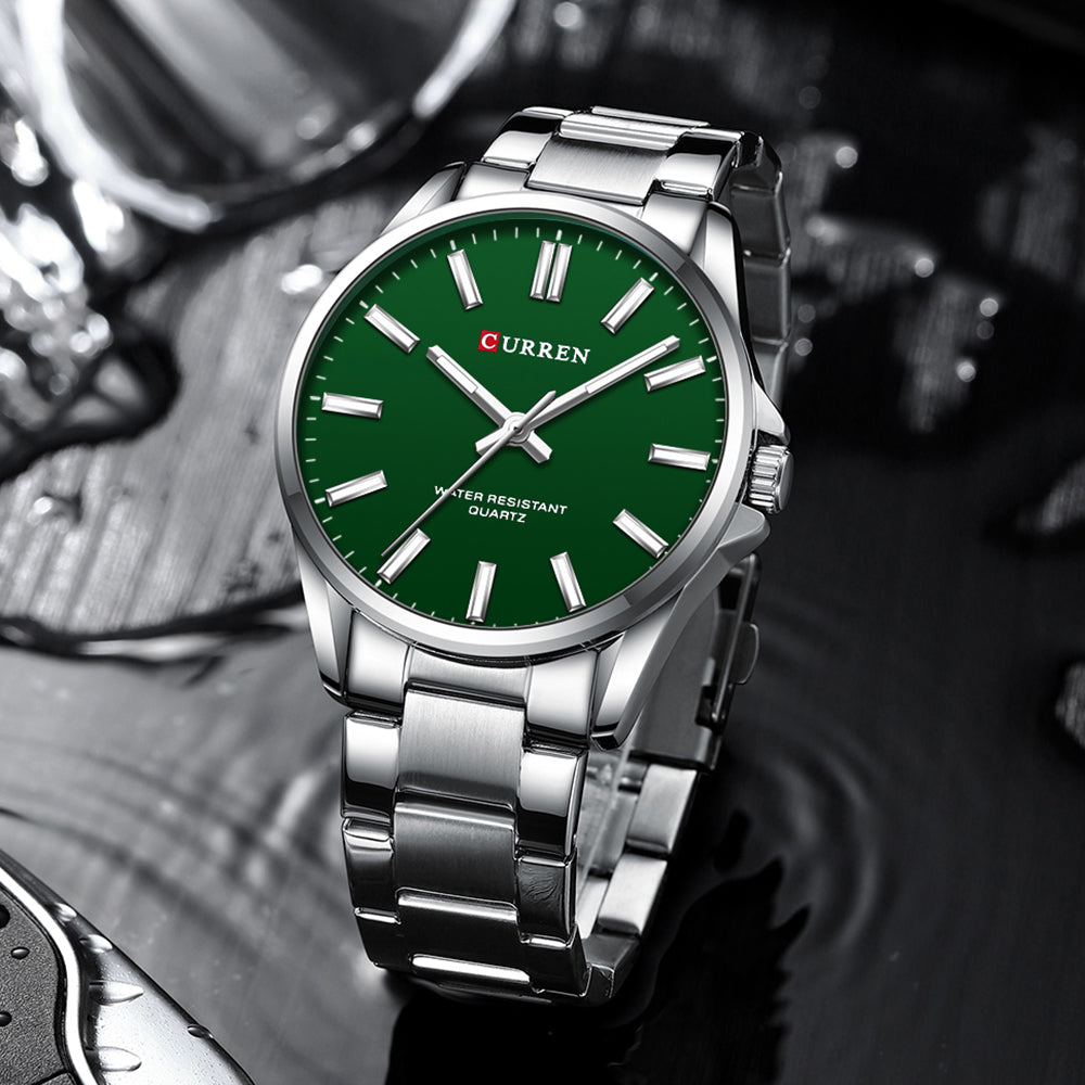 RELOJ CURREN BLANCO Y VERDE  | SKU: CUR-103