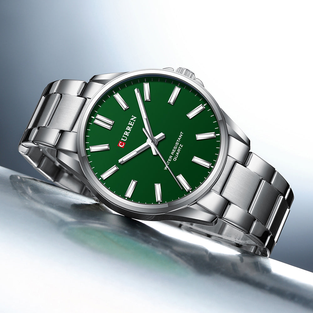 RELOJ CURREN BLANCO Y VERDE  | SKU: CUR-103