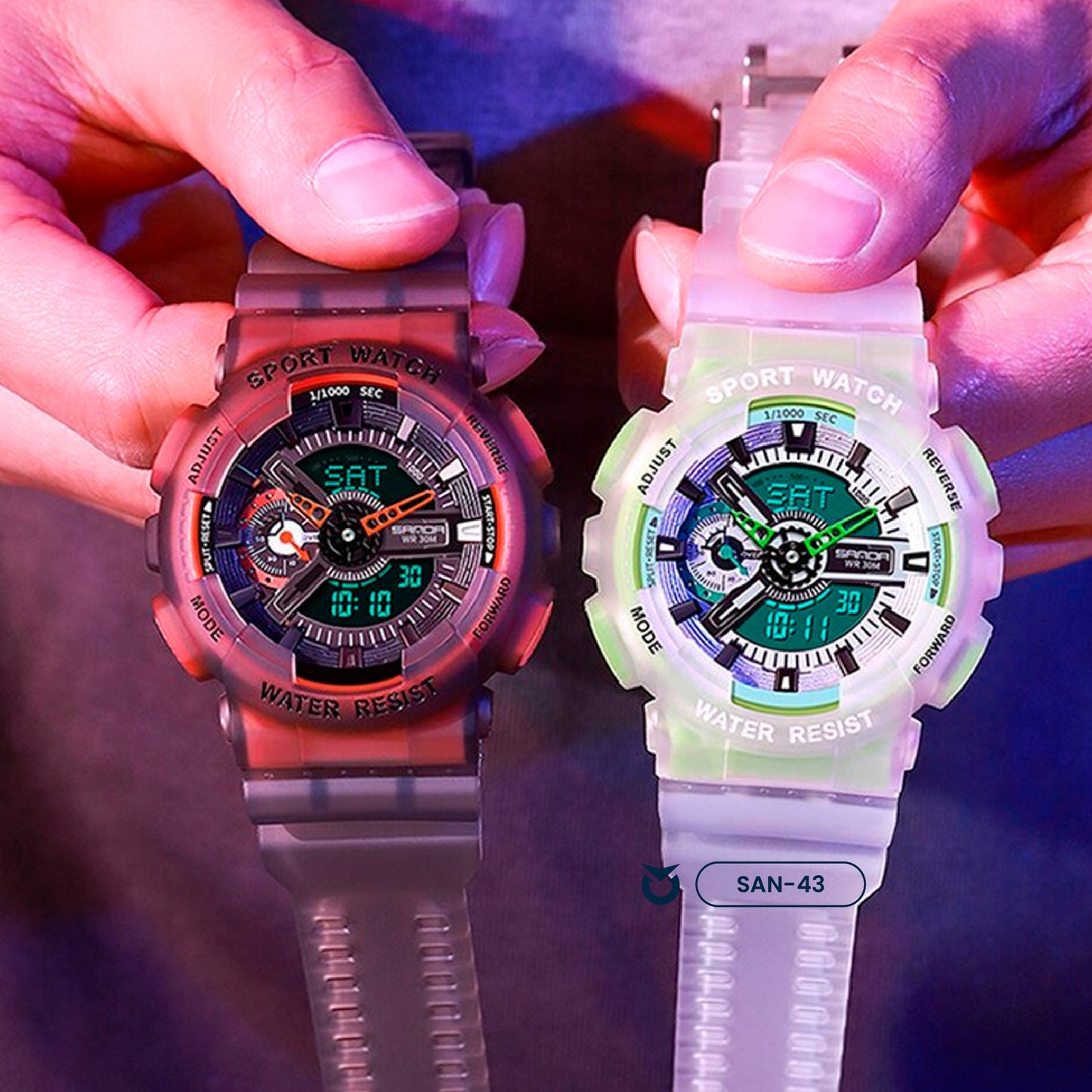 RELOJ SANDA DEPORTIVO BLANCO LEMON FANTASMA | SAN-43