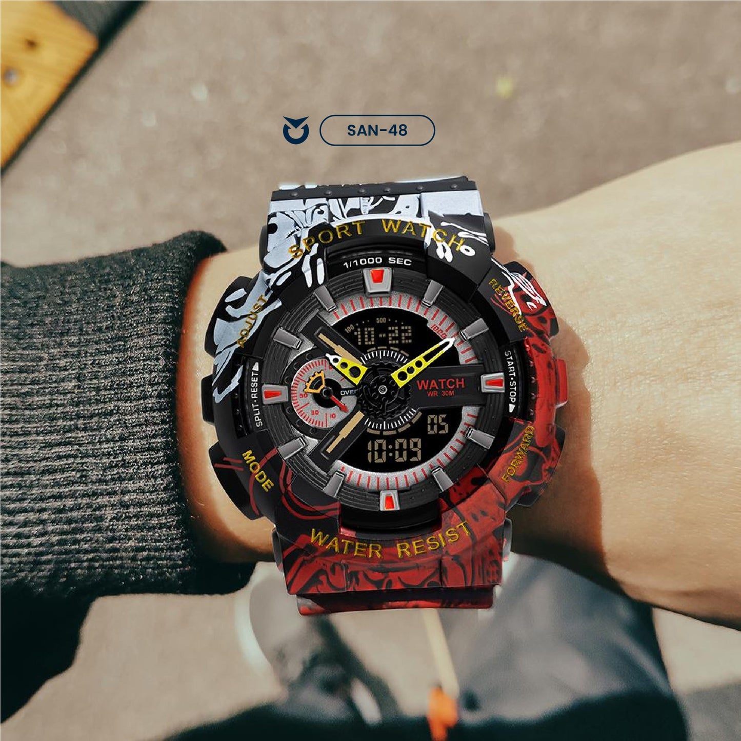 RELOJ SANDA - ONE PIECE | SAN-48