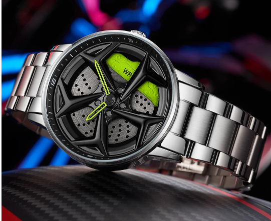 RELOJ SANDA ORIGINAL- GREEN WHEEL ARO GIRATORIO | SKU: SAN-55