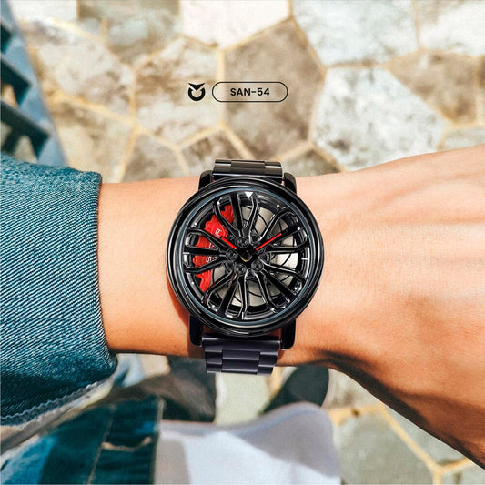RELOJ SANDA ARO GIRATORIO ORIGINAL ROJO| SKU: SAN-54
