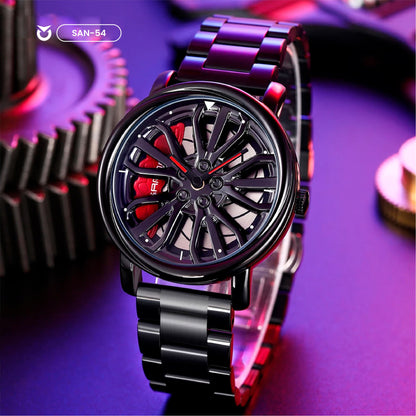 RELOJ SANDA ARO GIRATORIO ORIGINAL ROJO| SKU: SAN-54