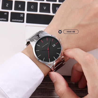 RELOJ HANNAH MARTIN - IRON BLACK AND RED | SKU: HAN-48