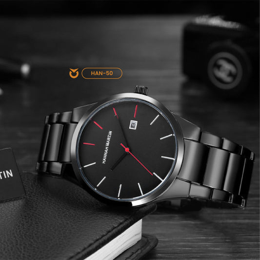 RELOJ HANNAH MARTIN ORIGINAL NEGRO | SKU: HAN 50