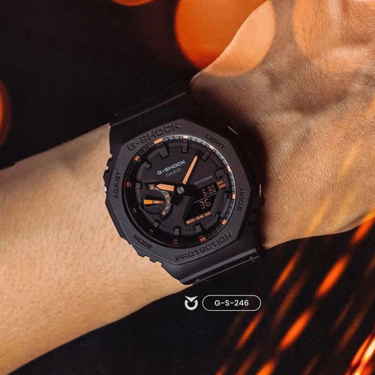 RELOJ G-SHOCK  DEPORTIVO NEGRO GA-2100 - OAK | G-S-246