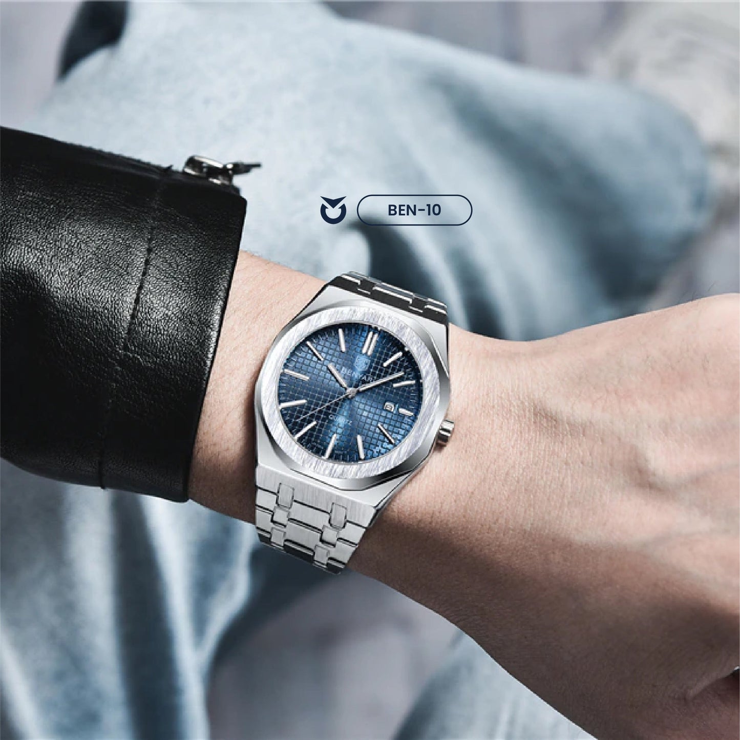 RELOJ BENYAR ORIGINAL ELEGANTE PLATEADO | BEN-10