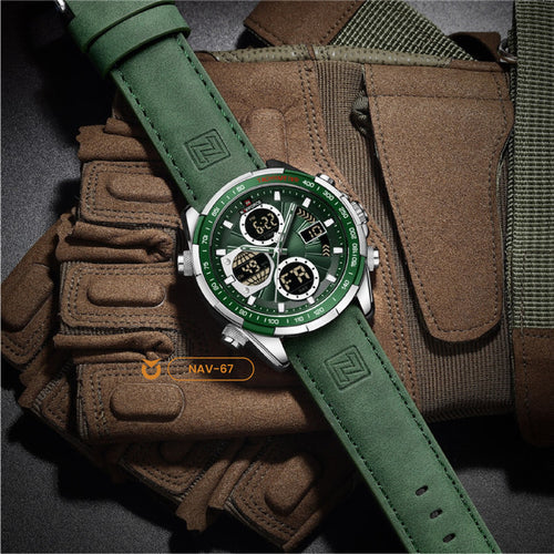 RELOJ HOMBRE CUERO NAV-67/NAV-68