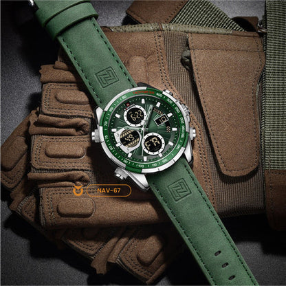 RELOJ HOMBRE CUERO NAV-67/NAV-68