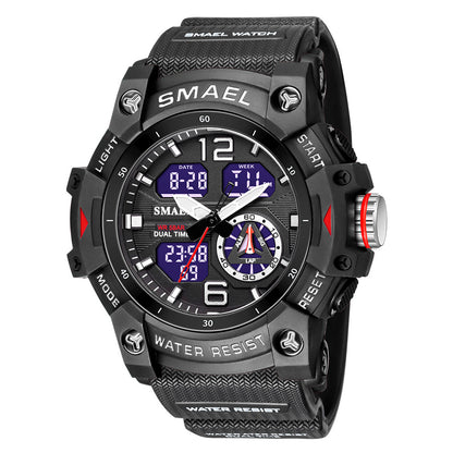 RELOJ SMAEL - VERDE / NEGRO CAUCHO MILITAR | SKU: SMA-17, SMA-16