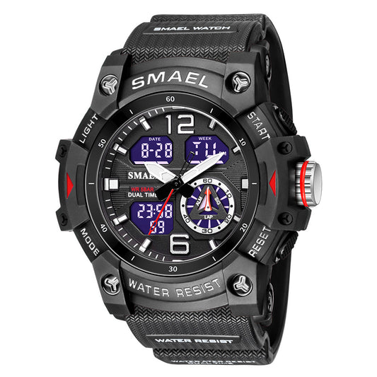 RELOJ SMAEL - VERDE / NEGRO CAUCHO MILITAR | SKU: SMA-17, SMA-16