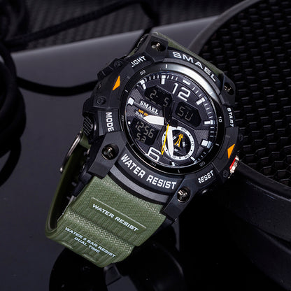 RELOJ SMAEL - VERDE / NEGRO CAUCHO MILITAR | SKU: SMA-17, SMA-16