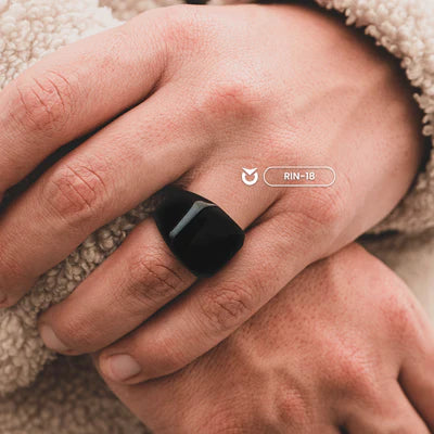ANILLO CARBÓN NEGRO I PLATEADO I DORADO |  RIN-18 I RIN-19 I RIN-20