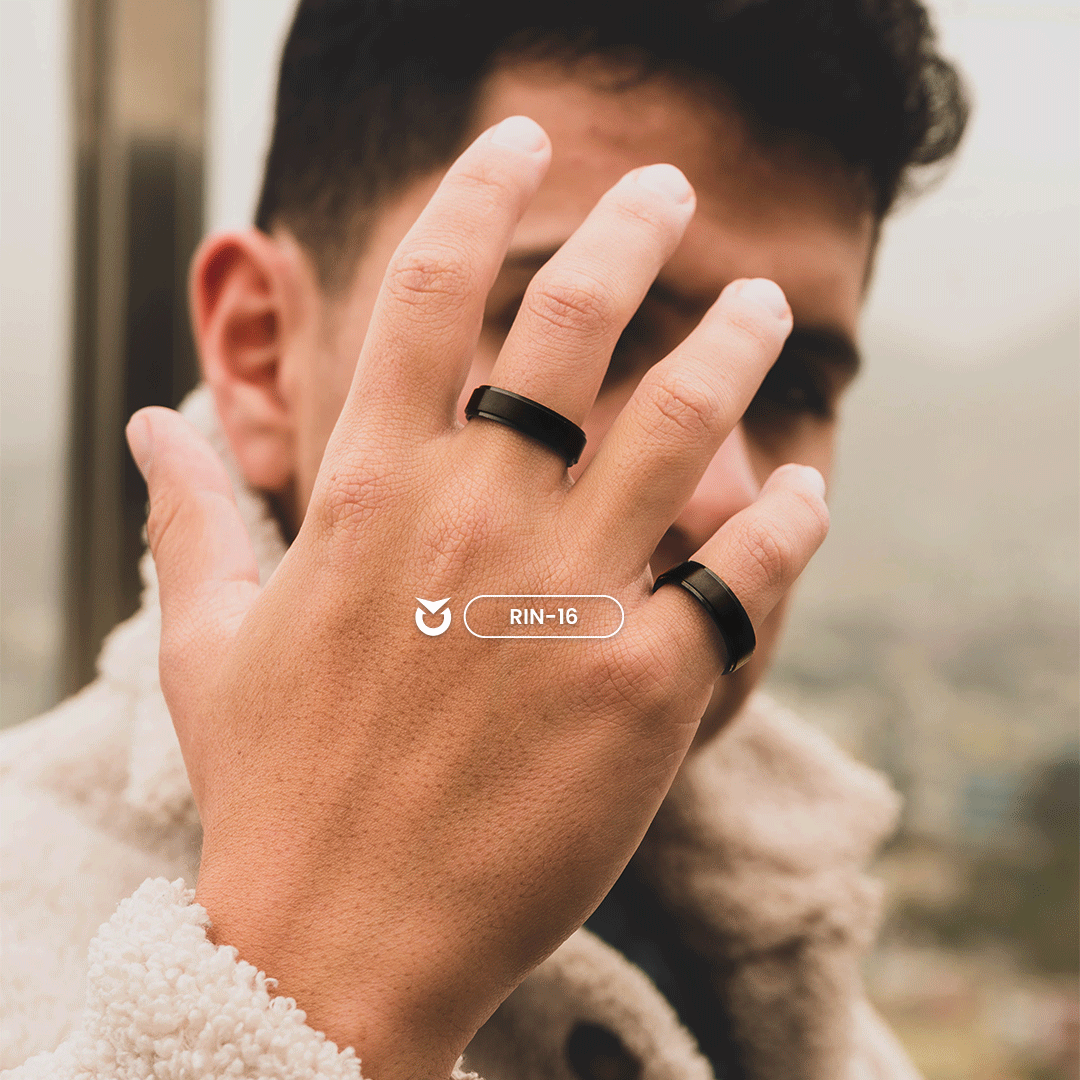 ANILLO RACE NEGRO | RIN-16