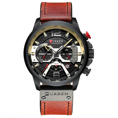 RELOJ CURREN - ELEGANTE MARRÓN | SKU: CUR-56 - CLOCK-PERU