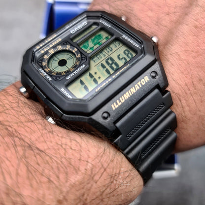 RELOJ CASIO DIGITAL ORIGINAL | AE-1200WH-1BV | CAS-27