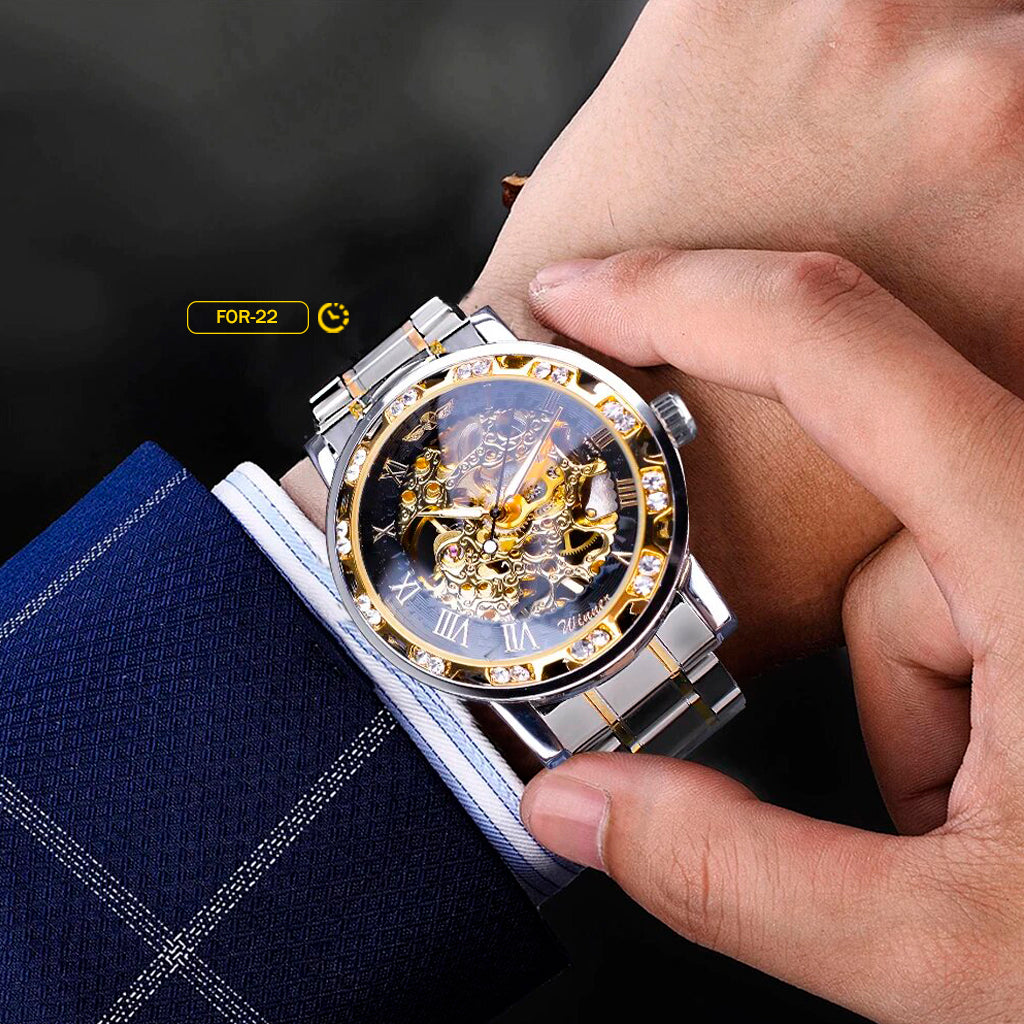 RELOJ FORSINING LÍMITES DORADOS | SKU: FOR-22