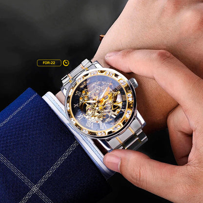 RELOJ FORSINING LÍMITES DORADOS | SKU: FOR-22