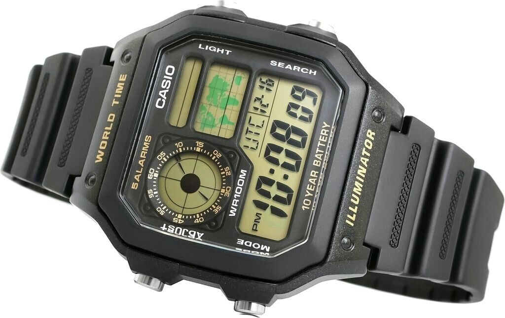 RELOJ CASIO DIGITAL ORIGINAL | AE-1200WH-1BV | CAS-27