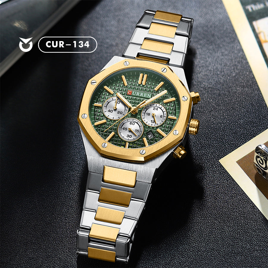 RELOJ CURREN ORIGINAL DE LUJO DORADO SERIE 8440 | SKU: CUR-134