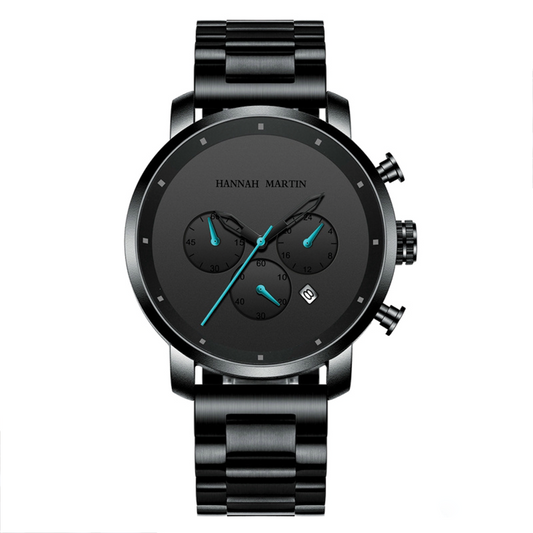 RELOJ HANNAH MARTIN - NEGRO TURQUESA | HAN-7 | HAN-61