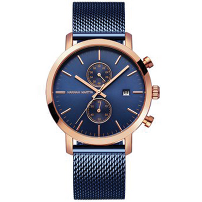 RELOJ HANNAH MARTIN - ELEGANTE AZUL | SKU: HAN-16