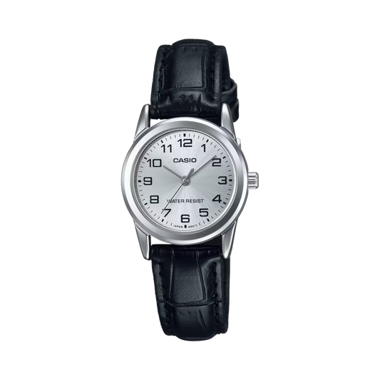 RELOJ CASIO ORIGINAL ANALÓGICO LTP-V001L-7BUDF NEGRO | CAS-204