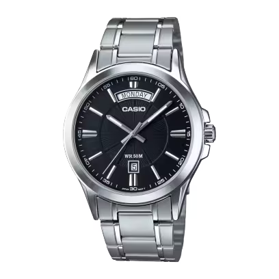 MTP-1381D | RELOJ CASIO ORIGINAL DE ACERO PLATEADO | CAS-105