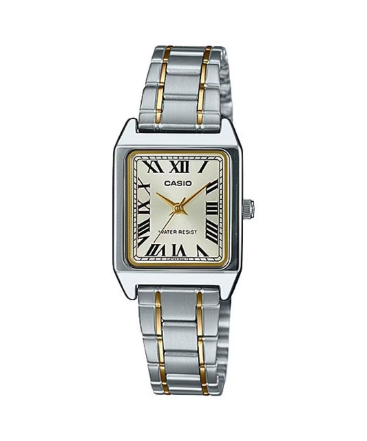 RELOJ CASIO ORIGINAL DE ACERO PLATA DORADO |LTP-V007SG-9B | CAS-167