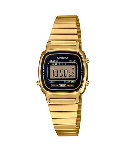 RELOJ CASIO ORIGINAL DE ACERO DORADO  LA-670WGA-1 | CAS-271