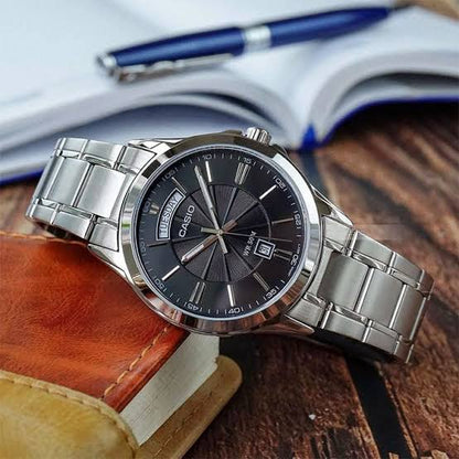 MTP-1381D | RELOJ CASIO ORIGINAL DE ACERO PLATEADO | CAS-105
