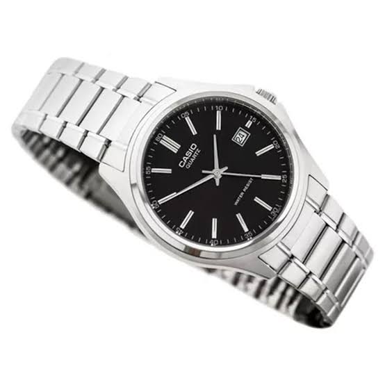 MTP-1183 | RELOJ CASIO ORIGINAL DE ACERO NEGRO| CAS-221