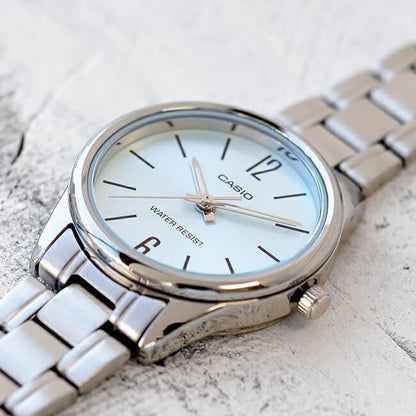 RELOJES CASIO ORIGINAL MUJER LTP-V005D-2B PLATEADO | CAS-283