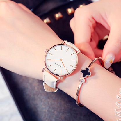 RELOJ HANNAH MARTIN ORIGINAL BLANCO DORADO ELEGANTE  | SKU: HAN-18