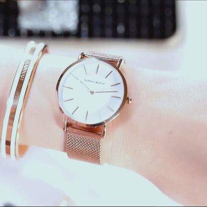 RELOJ HANNAH MARTIN - BRONCE CASUAL | SKU: HAN-1