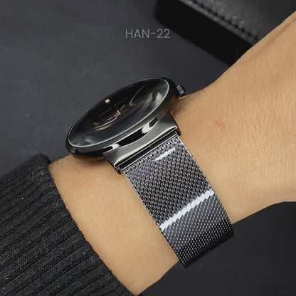 RELOJ HANNAH MARTIN NEGRO VERANO ELEGANTE | SKU: HAN-22
