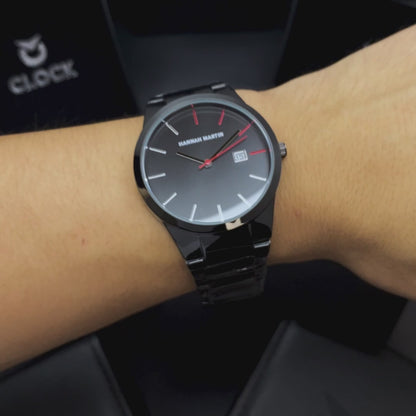 RELOJ HANNAH MARTIN ORIGINAL NEGRO | SKU: HAN 50