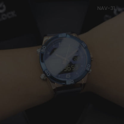 RELOJ NAVIFORCE ORIGINAL - CUARZO DIGITAL AZUL | SKU: NAV-31