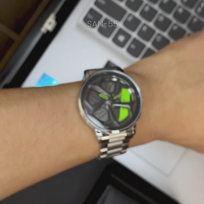 RELOJ SANDA ORIGINAL- GREEN WHEEL ARO GIRATORIO | SKU: SAN-55