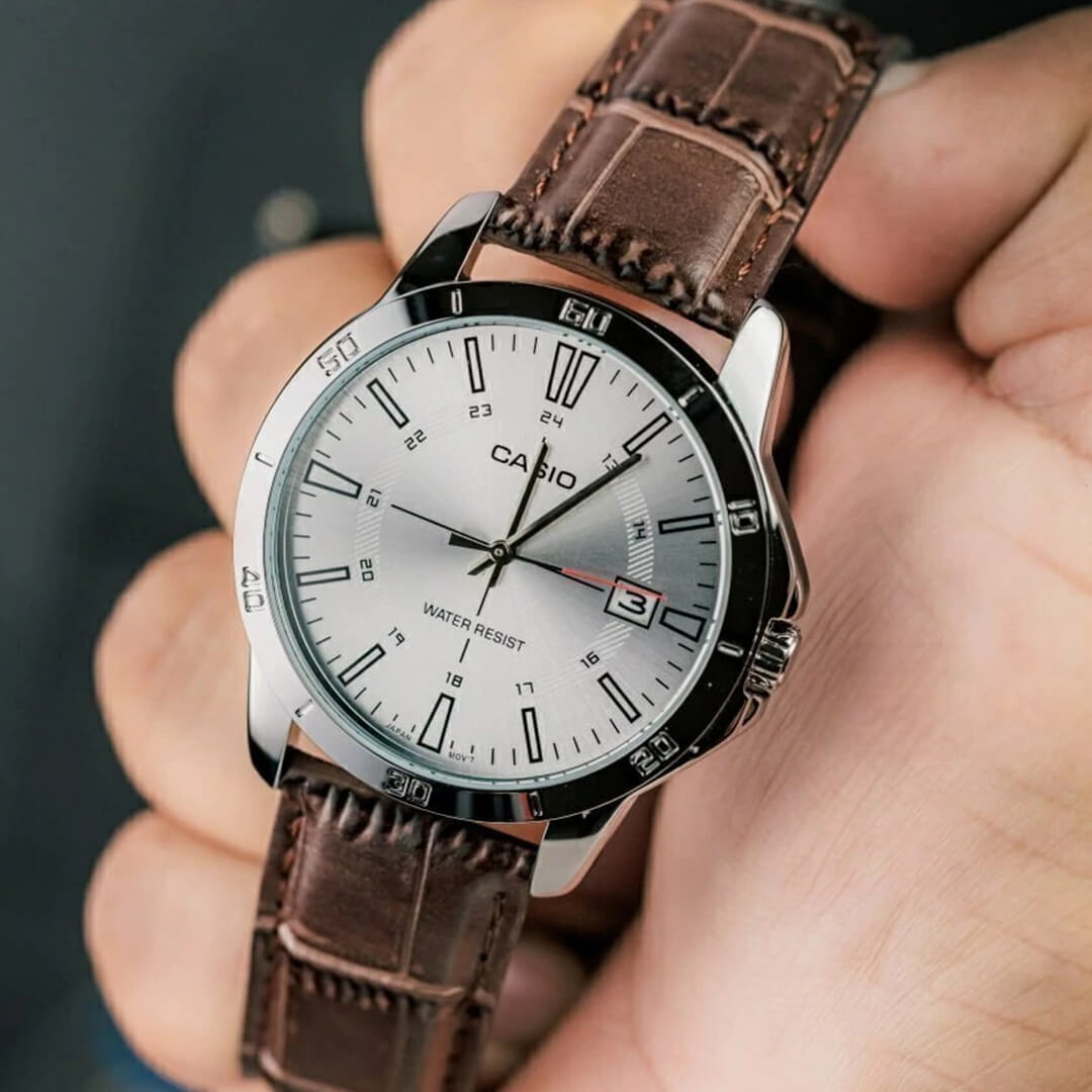 RELOJ CASIO MTP-V004L-7C ORIGINAL MARRON |