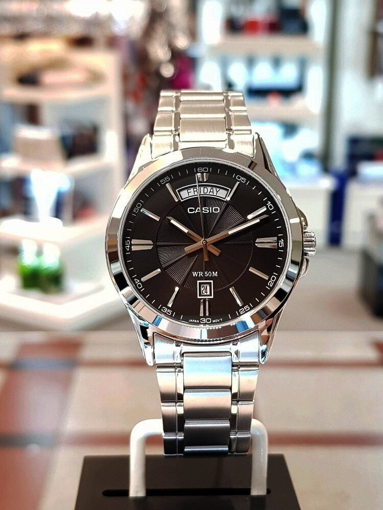 MTP-1381D | RELOJ CASIO ORIGINAL DE ACERO PLATEADO | CAS-105